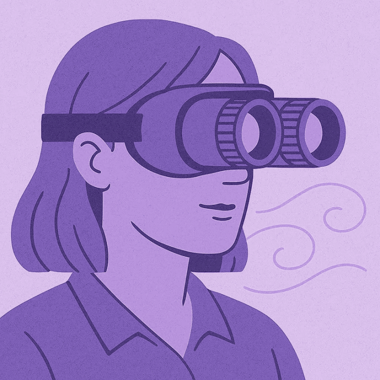A person wearing night vision goggles, symbolizing the therapist’s ability to perceive subtle, hidden emotional cues through an attachment lens – Optima Health Services