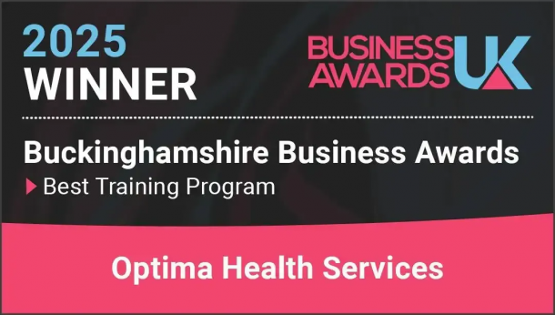 🏆 2025 Best Training Programme Winner Buckinghamshire Business Awards – Optima Health Services